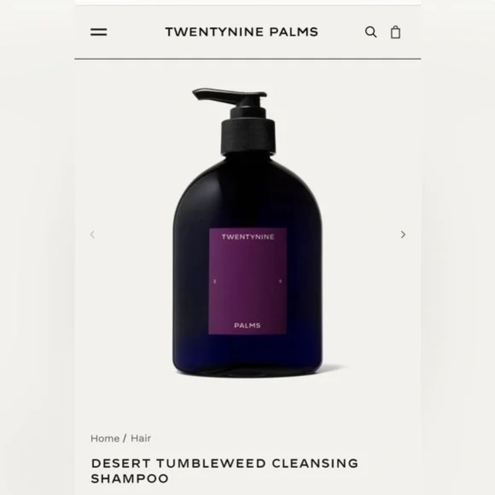 Twentynine Palms Desert Tumbleweed Cleansing Shampoo